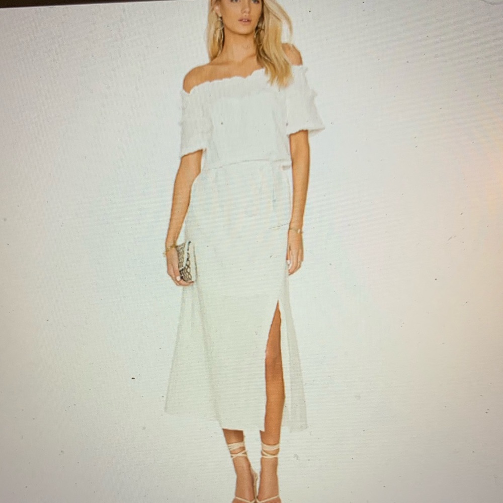 White off shoulder dress